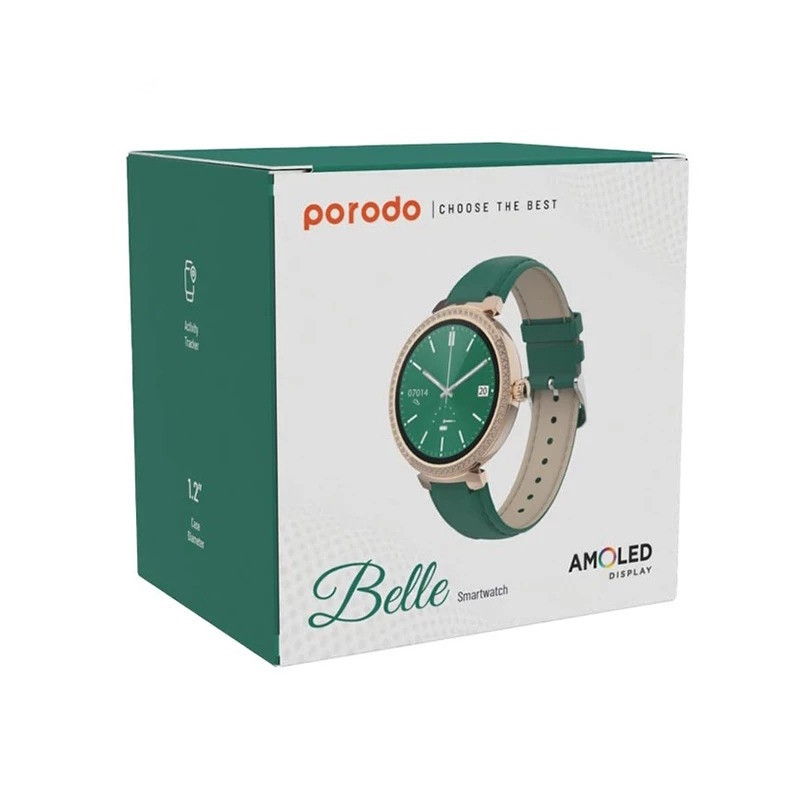 ساعت هوشمند 1.19 اینچی پرودو مدل PD-BELLE با بند چرمی — تصویر ۲
