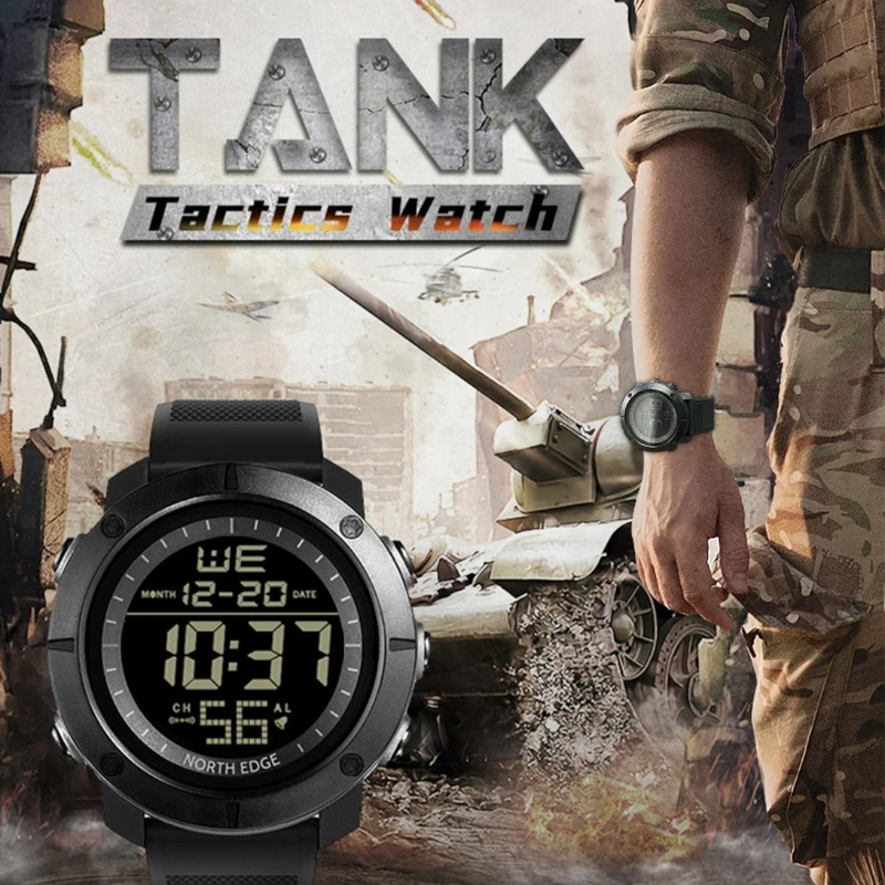 ساعت هوشمند 51 میلی متری نورث اج مدل TANK با بند رابر — تصویر ۴