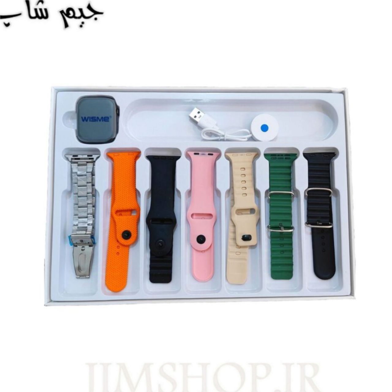 ساعت هوشمند ۲ اینچی ویسمی مدل WS-X11 با بند سیلیکونی — تصویر ۵