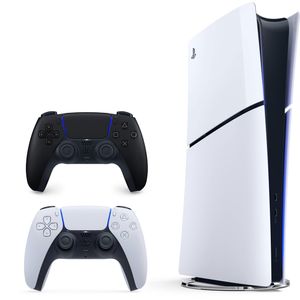 کنسول بازی سونی مدل PlayStation 5 Slim Digital Edition ظرفیت 825 گیگابایت ریجن CFI-2116 اروپا به همراه دسته اضافی