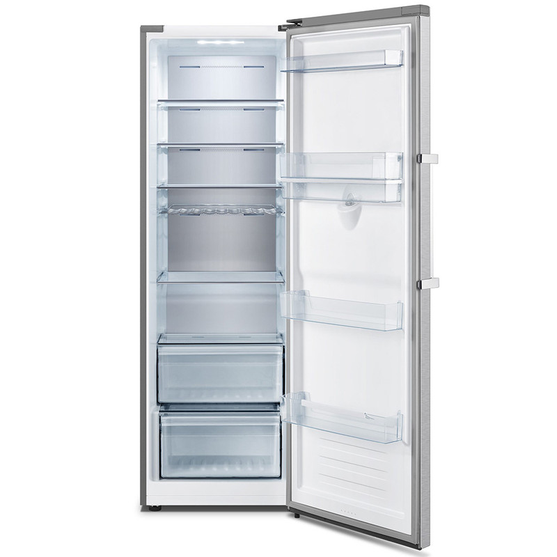 یخچال و فریزر دوقلو 40 فوت هایسنس مدل RS370S/FS270S، دارای نمایشگر و بدون برفک، با ارتفاع 186، پهنای 120 و عمق 67 سانتی‌متر، میزان مصرف انرژی A+، دارای 5 طبقه در یخچال و 5 کشو در فریزر، دارای سیستم نو — تصویر ۴