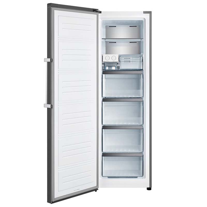 یخچال و فریزر دوقلو 40 فوت هایسنس مدل RS370S/FS270S، دارای نمایشگر و بدون برفک، با ارتفاع 186، پهنای 120 و عمق 67 سانتی‌متر، میزان مصرف انرژی A+، دارای 5 طبقه در یخچال و 5 کشو در فریزر، دارای سیستم نو — تصویر ۵