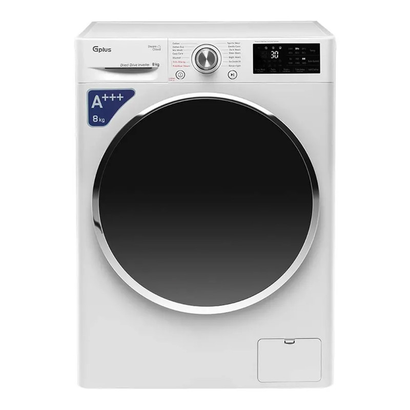 ماشین لباسشویی 8 کیلوگرم اتوماتیک جی پلاس مدل GWM-R88W — تصویر ۲