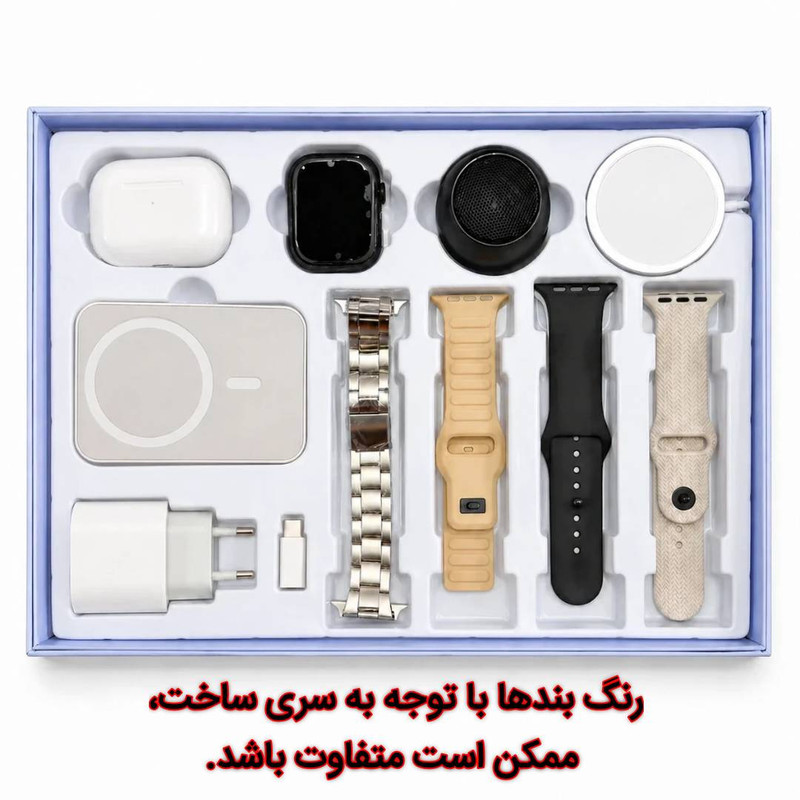 ساعت هوشمند ۴۹ میلی متری اکپو مدل D18 با بند سیلیکونی به همراه هدفون بلوتوثی — تصویر ۴