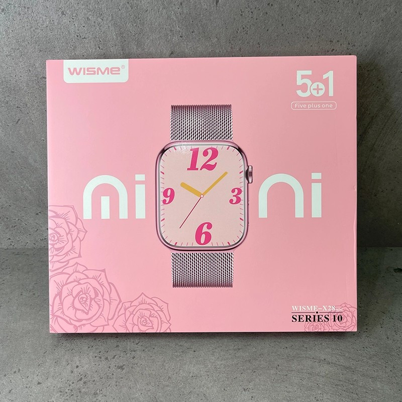 ساعت هوشمند 1.7 اینچی ویسمی مدل X28mini با 5 عدد بند — تصویر ۲