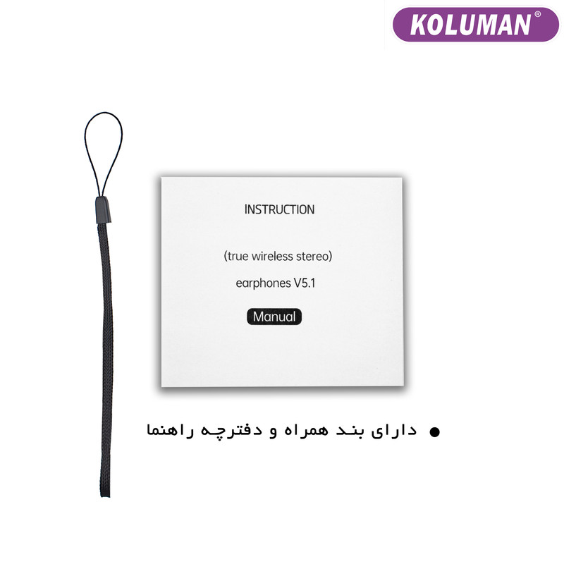 هدفون بی سیم کلومن مدل K-TW08 — تصویر ۵