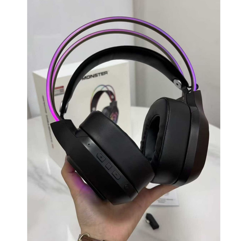 هدست بی سیم مخصوص بازی مانستر مدل MAXSTAR MQH09 — تصویر ۳