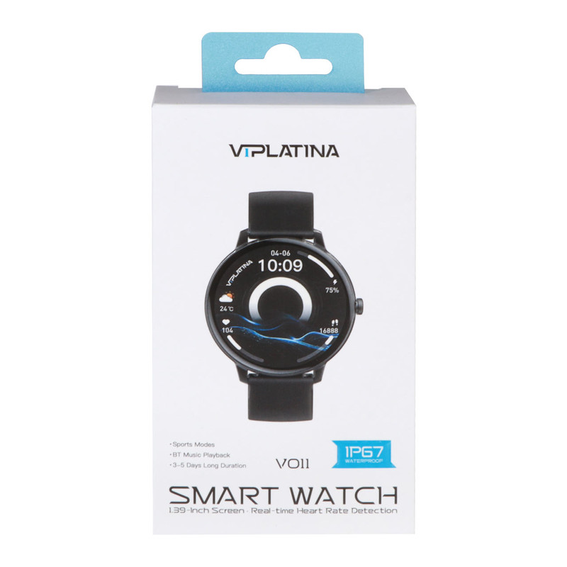 ساعت هوشمند 1.39 اینچ مدل VIPLATINA VO11 با بند سیلیکونی — تصویر ۳