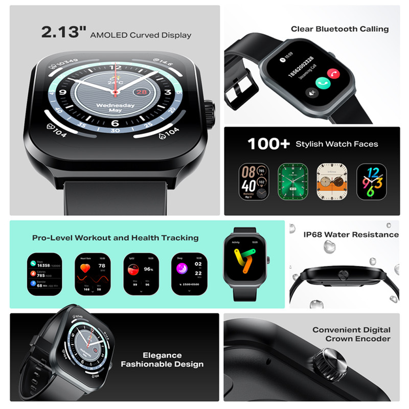 ساعت هوشمند 46 میلی متری اینفینیکس مدل XWatch 3 Plus با بند پلاستیکی — تصویر ۳