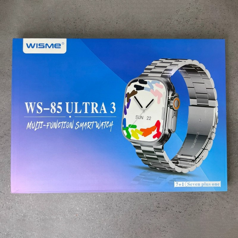 ساعت هوشمند 2.02 اینچی ویسمی مدل WS-85ULTRA3 با 7 عدد بند — تصویر ۲