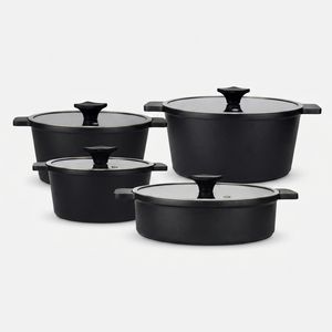 سرویس قابلمه و تابه چدن گرانیت 8 پارچه ای ام بی مدل کلاسیک