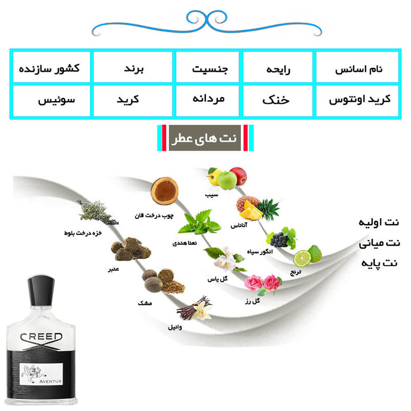 ادو پرفیوم مردانه هارلینگن مدل کرید اونتوس با رایحه خنک حجم 100 میلی لیتر — تصویر ۴