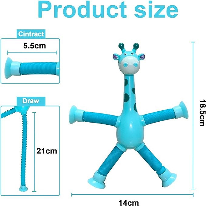 اسباب بازی طرح زرافه مدل Telescopic Suction — تصویر ۳