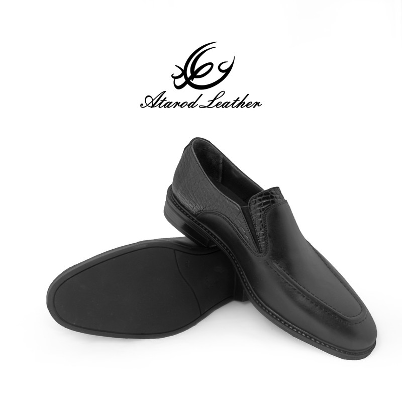 کفش مردانه چرم عطارد مدل چرم طبیعی کد SH273 — تصویر ۴