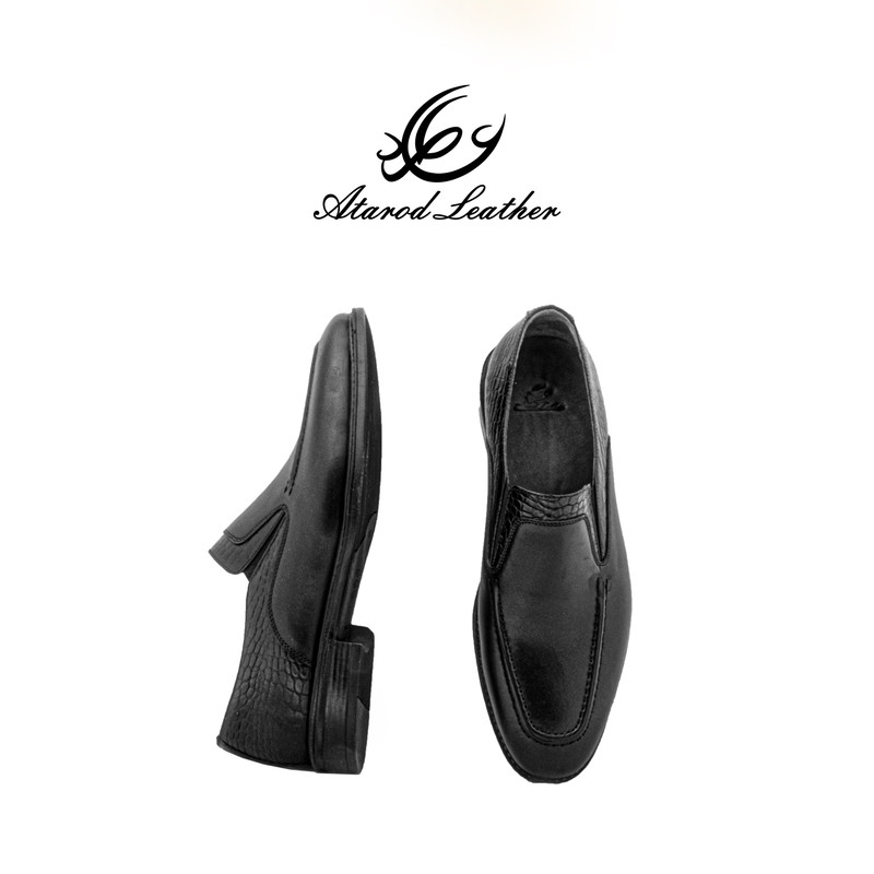 کفش مردانه چرم عطارد مدل چرم طبیعی کد SH273 — تصویر ۵