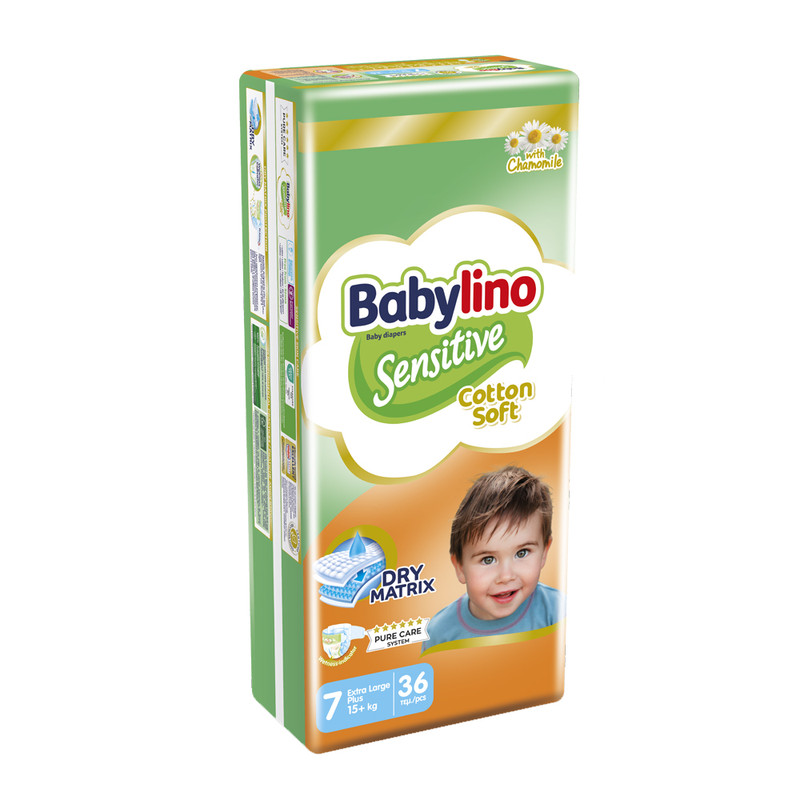 پوشک بچه ضد حساسیت بیبی لینو مدل Value Pack سایز 7 بسته 36 عددی — تصویر ۲