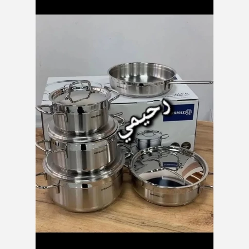 سرویس قابلمه کرکماز آرام پز 9پارچه آلفا ترکیه 5 لایه 18/10 (( تضمین کیفیت و اصلی)) آرام پز
