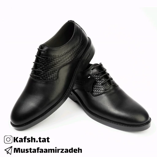 کفش چرم مردانه تات مدل کوروش چاپی و ساده در دو رنگ مشکی و عسلی سایز 40تا44