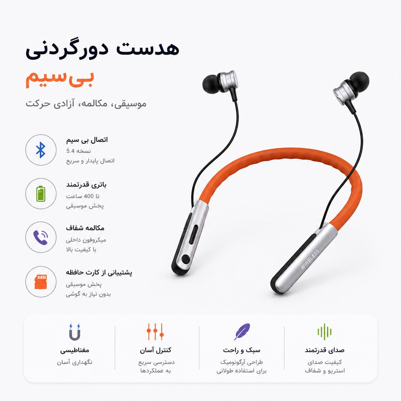 هدفون بلوتوثی پاپادا مدل A11 — تصویر ۵