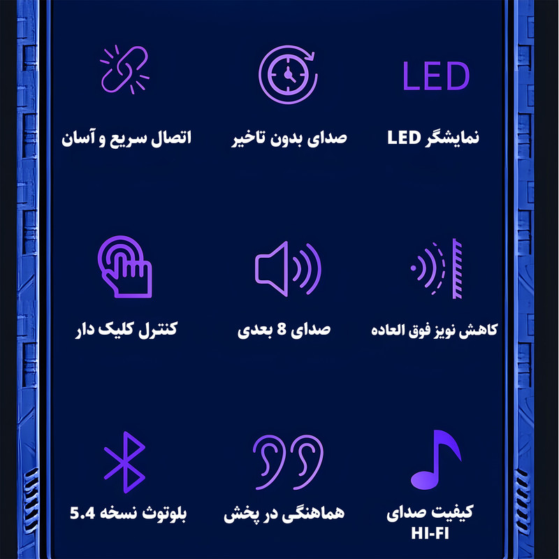 هدفون بلوتوثی مدل Y80 New Trend — تصویر ۴