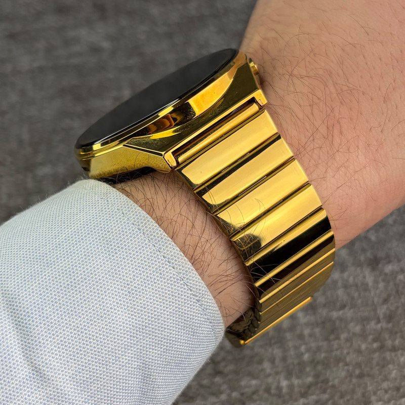 ساعت هوشمند 2 اینچی جی اس 5 مدل ِGOLDEN با بند استیل — تصویر ۵