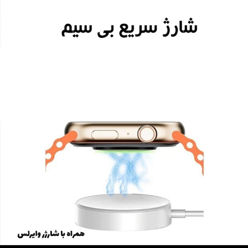ساعت هوشمند 49 میلی متری مدل SEVEN PLUS ONE 1+7 بند سیلیکونی — تصویر ۳