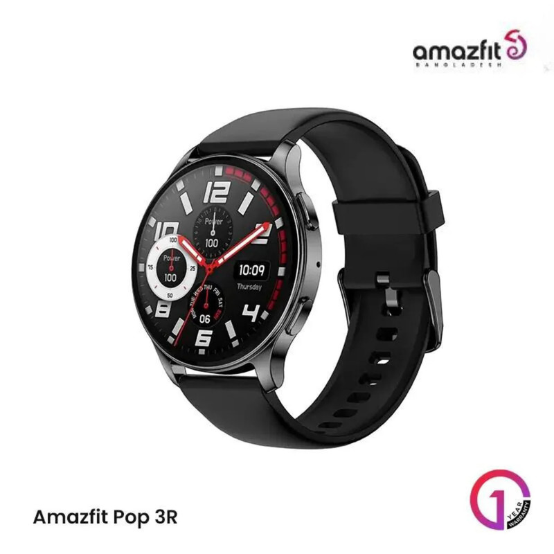 ساعت هوشمند امیزفیت مدل MAH REDUCTION POP 3R دارای قابلیت های کنترل موسیقی، شمارنده ضربان قلب، گام شمار، قابلیت مکالمه از طریق بلوتوث، پشتیبانی از زبان فارسی، بند سیلیکون — تصویر ۵