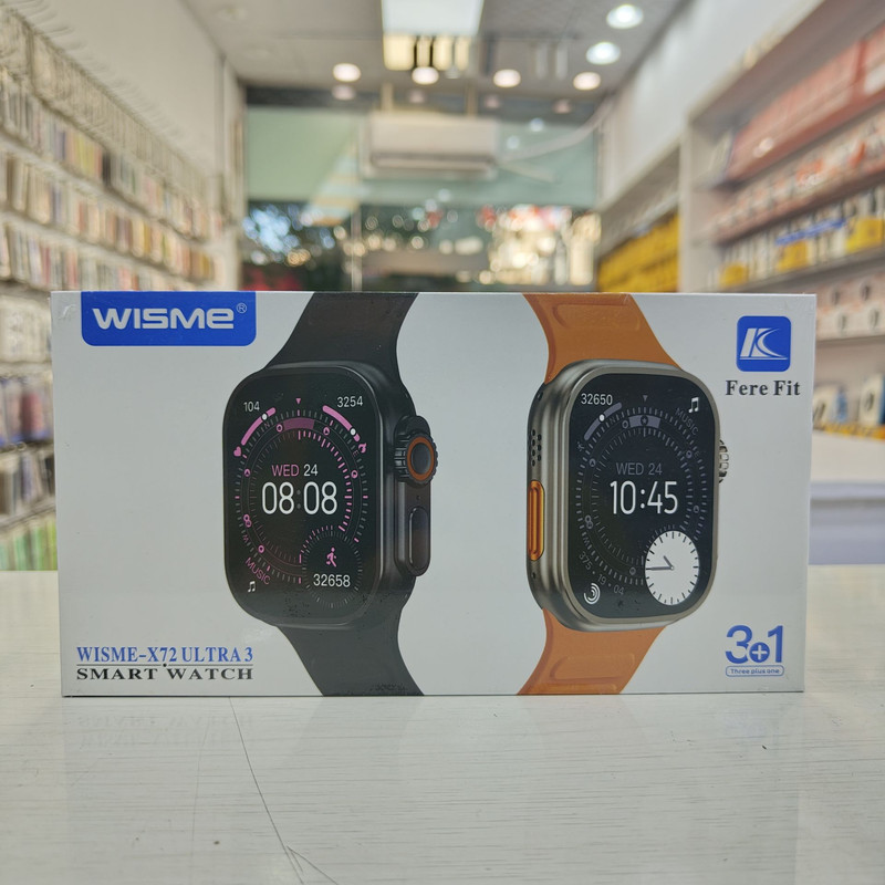 ساعت هوشمند سایز 49 میلی‌متری ویسمی مدل X72 Ultra3 با سه عدد بند سیلیکونی — تصویر ۲