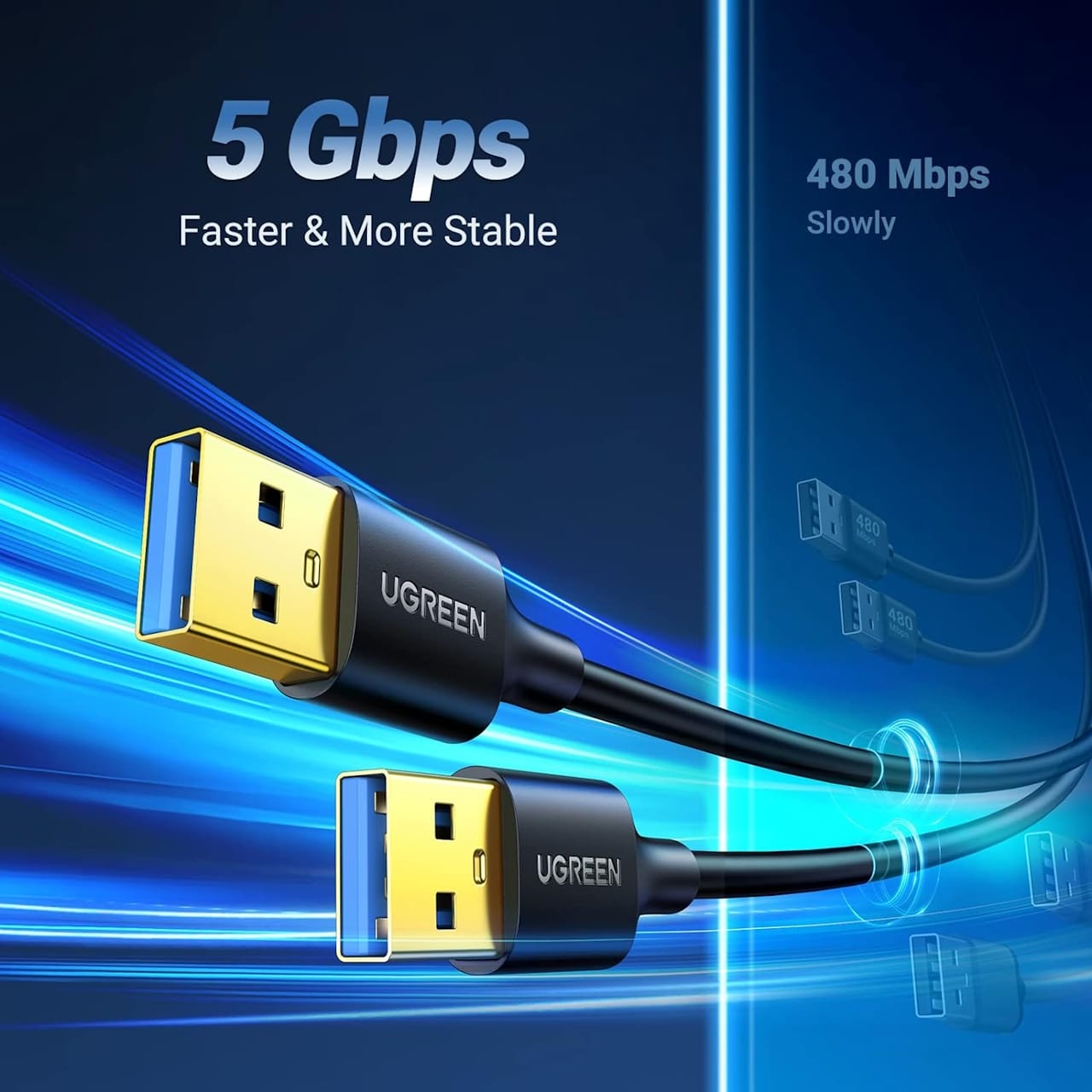 کابل لینک USB 3.0 یوگرین مدل US128 طول 2 متر — تصویر ۷