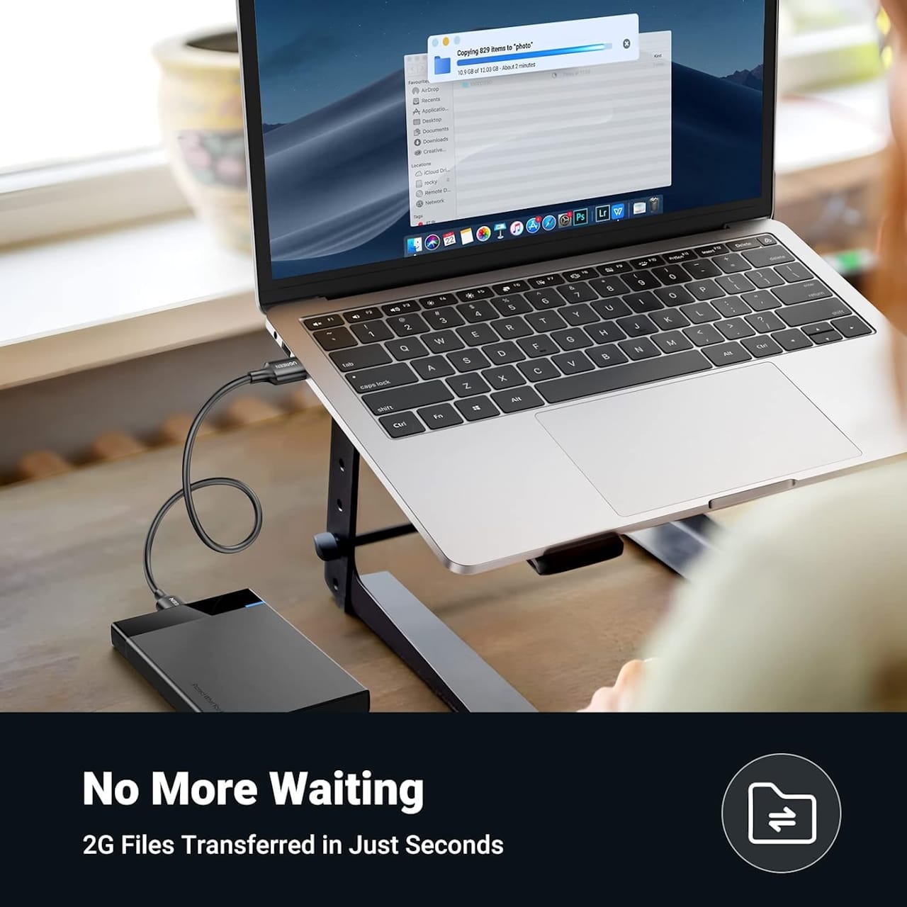 کابل لینک USB 3.0 یوگرین مدل US128 طول 2 متر — تصویر ۸