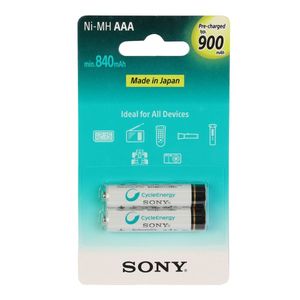 باتری نیم قلمی قابل شارژ سونی مدل NH-AAA-B2GN بسته‌ 2 عددی
