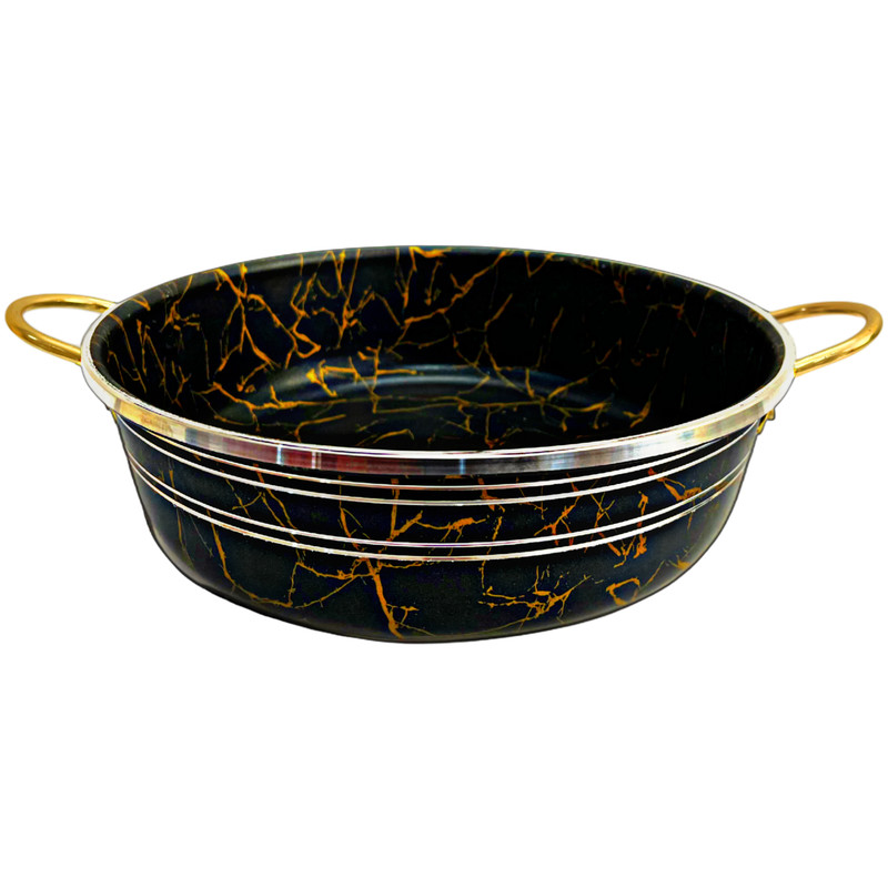 سرویس قابلمه و تابه گرانیتی 7 پارچه مدل marble — تصویر ۵