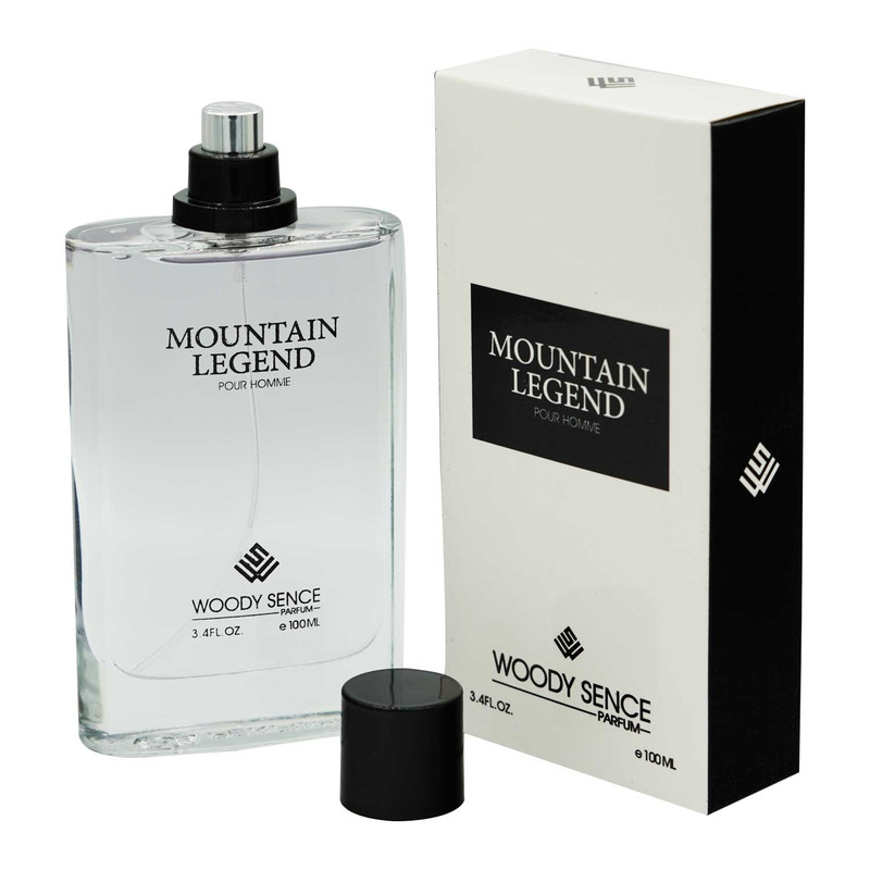 ادو پرفیوم مردانه وودی سنس مدل MOUNTAIN LEGEND با رایحه شیرین و خنک حجم 100 میلی لیتر — تصویر ۳