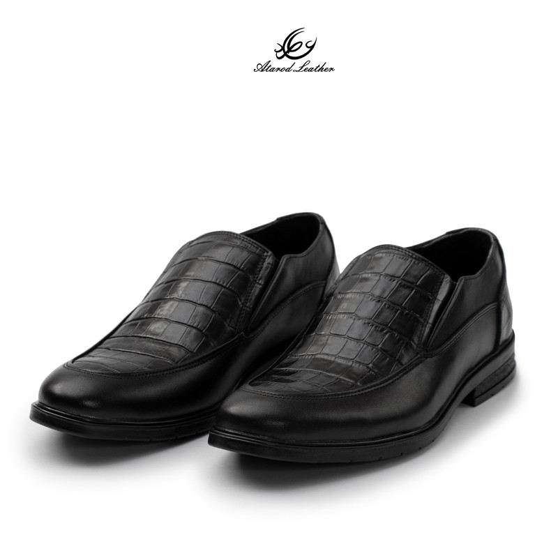 کفش رسمی مردانه چرم عطارد مدل چرم طبیعی کد SH360 — تصویر ۴