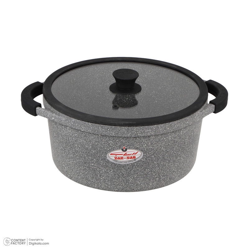 سرویس قابلمه و تابه گرانیت 11 پارچه زرساب مدل مونارک پلاس کد MP8500 — تصویر ۳