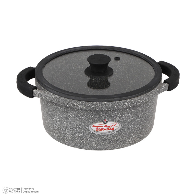 سرویس قابلمه و تابه گرانیت 11 پارچه زرساب مدل مونارک پلاس کد MP8500 — تصویر ۴