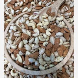 آجیل چهارمغز خام تازه مغزفندق سفید پسته اکبری (یک کیلو) ارسال رایگان تازه و مقوی چهار مغز — تصویر ۳