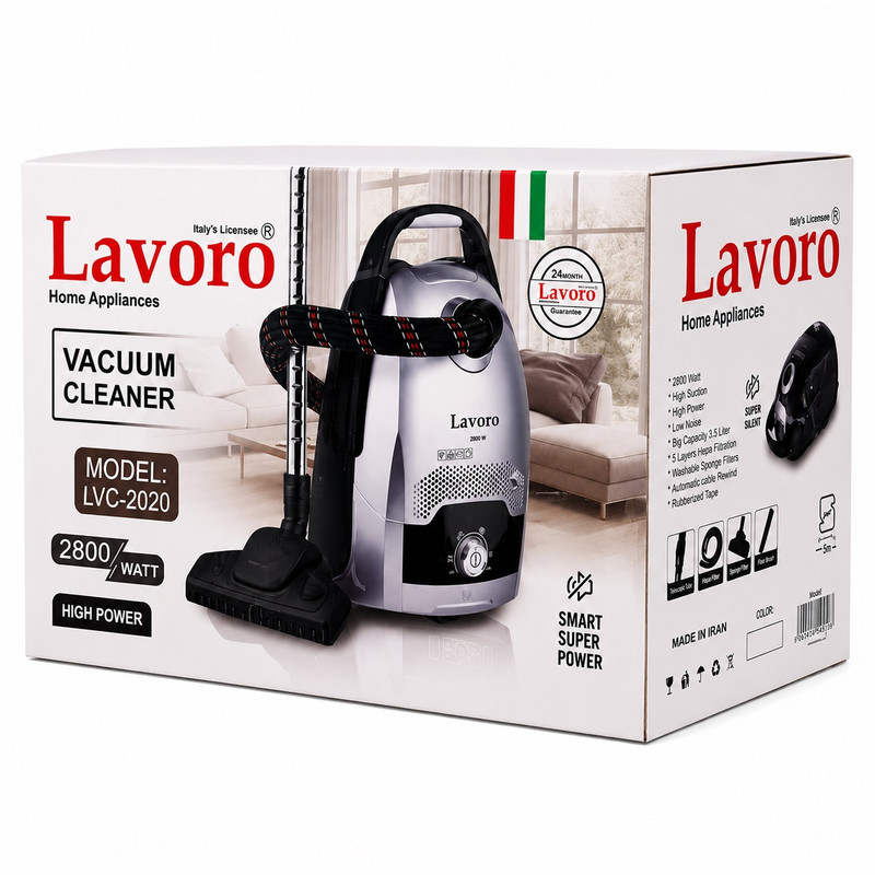 جاروبرقی 2800 وات لاوارو مدل LVC-2020 — تصویر ۵
