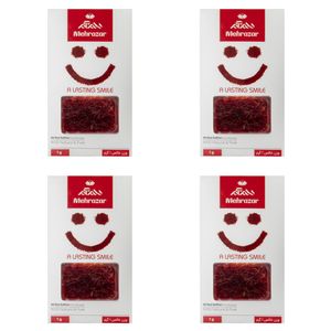 زعفران سوپر نگین مهرآذر - 1 گرم بسته 4 عددی
