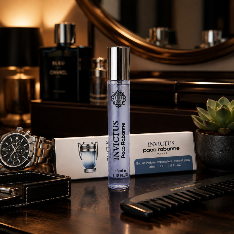 ادو پرفیوم مردانه هارلینگن مدل Invictus Paco Rabanne با رایحه خنک حجم 35 میلی لیتر — تصویر ۴