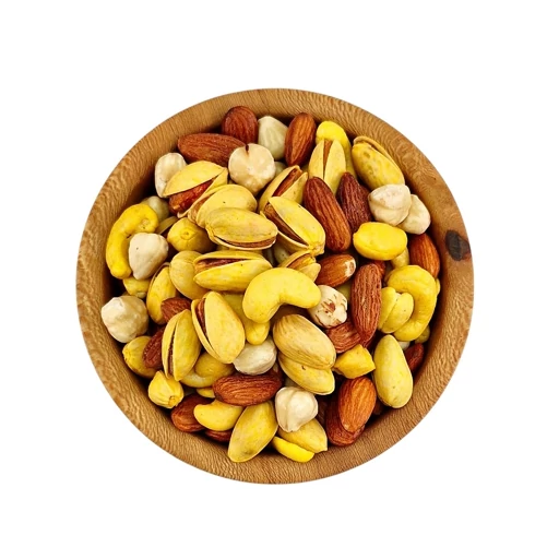 آجیل مخلوط چهار مغز شور لوکس شور تازه (100 گرم) در پاکت زیپدار