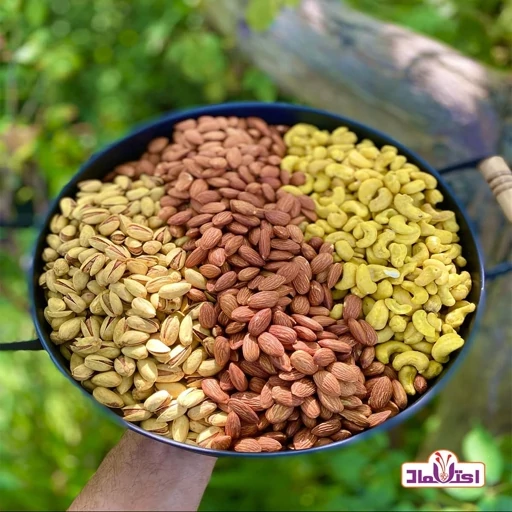 آجیل سه مغز زعفرانی 500 گرمی تازه و خوشمزه