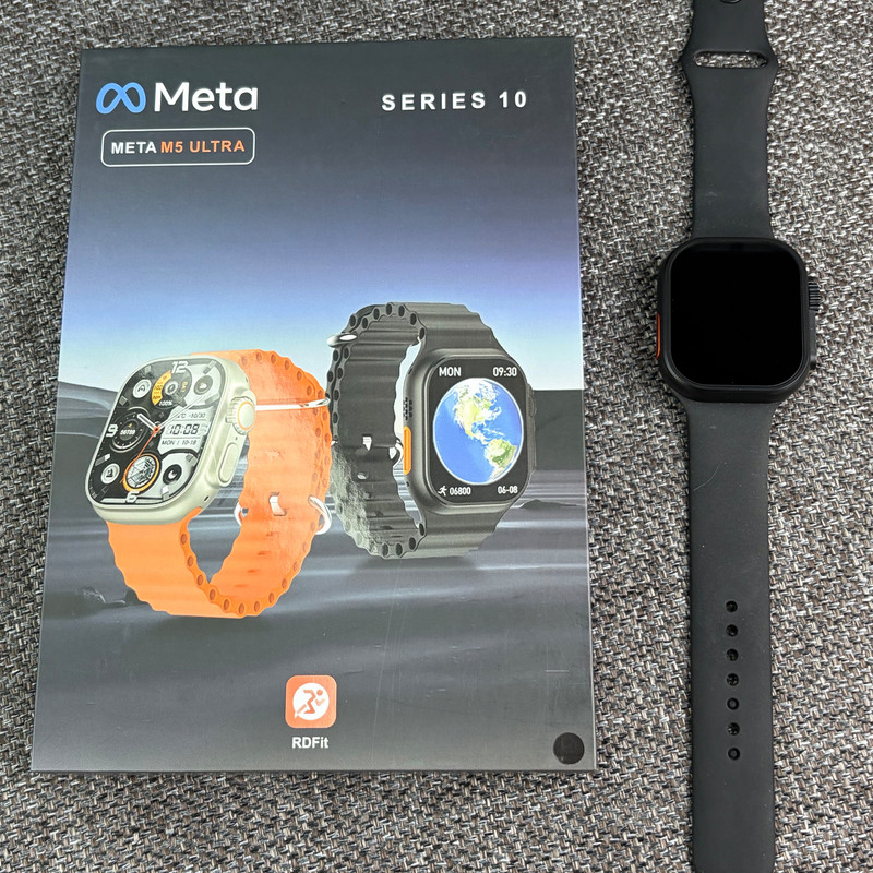 ساعت هوشمند 1.75 اینچی متا مدل ِM5 ULTRA با بند سیلیکونی — تصویر ۲