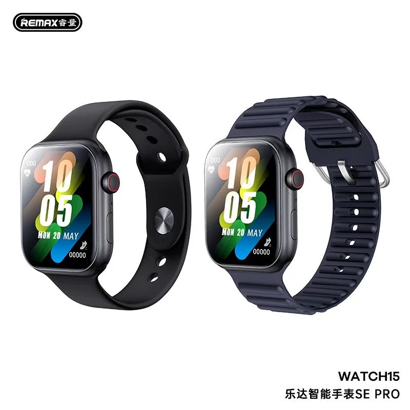 ساعت هوشمند 1.96 اینچی ریمکس مدل Watch 15 با بند سیلیکونی — تصویر ۵