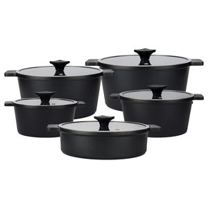 سرویس قابلمه و تابه چدن گرانیت 10 پارچه ای ام بی مدل کلاسیک
