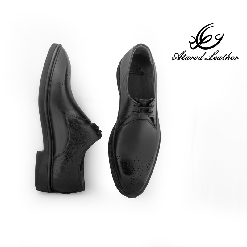 کفش مردانه چرم عطارد مدل چرم طبیعی کد SH301 — تصویر ۵