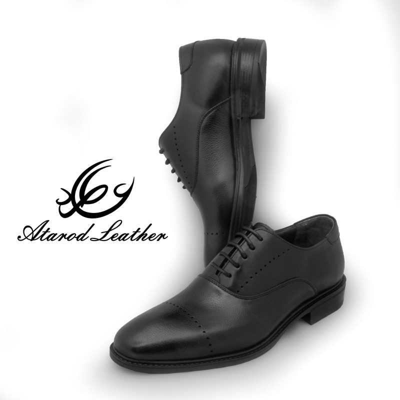 کفش رسمی مردانه چرم عطارد مدل چرم طبیعی کد SH318 — تصویر ۴