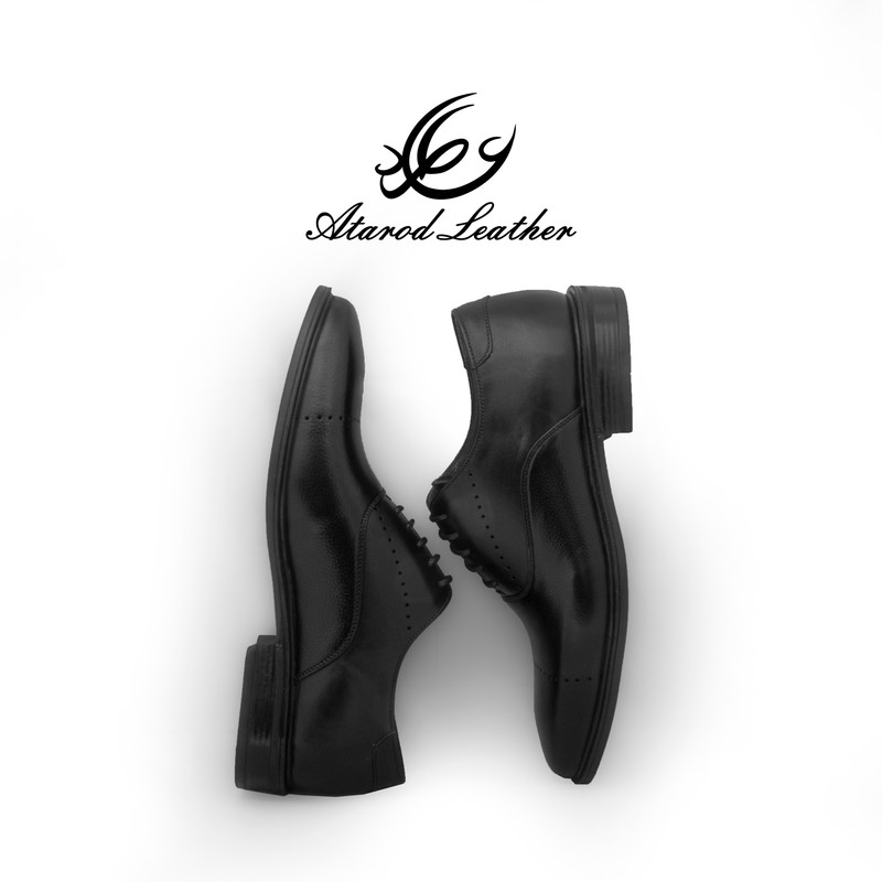 کفش رسمی مردانه چرم عطارد مدل چرم طبیعی کد SH318 — تصویر ۵