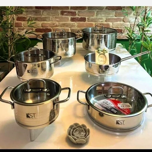 سرویس قابلمه استیل 9پارچه KST