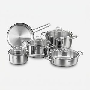 سرویس قابلمه تابه استیل 9 پارچه کرکماز طرح Perla کد A1609